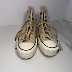 Converse Cream High-Top Sneakers